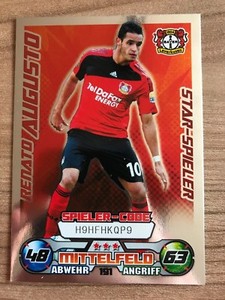 Match Attax Bundesliga 2009/10 Star Player Card Renato Augusto Leverkusen Card