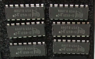 Micron Technology IN-LINE 16-DIP 256K 120ns Page Mode DRAM Memory MT1259-12 6-PK - Image 1 of 2