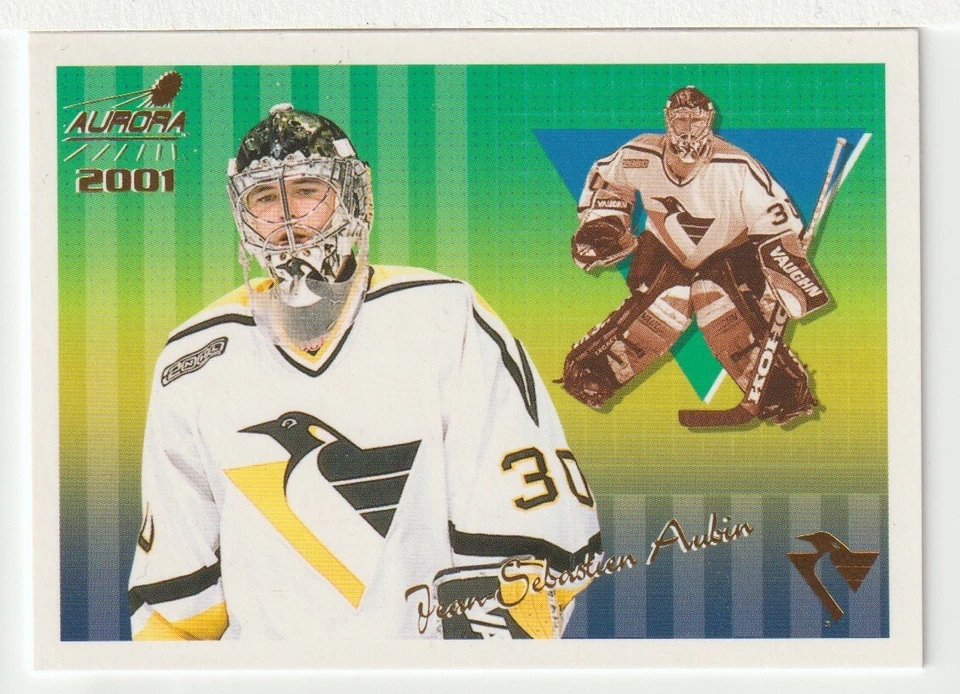 Jean-Sebastien Aubin - Stripes (Hockey Card) 2000-01 Pacific Aurora # 114 MT - Image 1 of 1