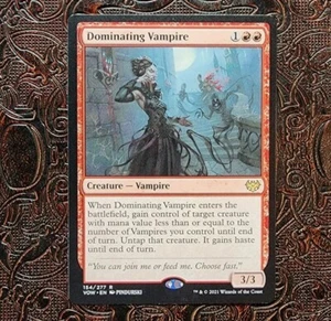 MTG | Dominating Vampire (154/277) | Crimson Vow | Regular Rare NM-M - Picture 1 of 1