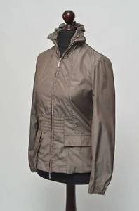 Moncler Luxury Vintage Women's Brown Nylon Light Jacket Size 1 Made in Italy - Picture 1 of 12