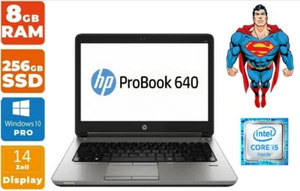 HP ProBook 640 G1, 14Zoll, i5-4210M | 8GB RAM | 256GB SSD | WIN10 Pro - Bild 1 von 12