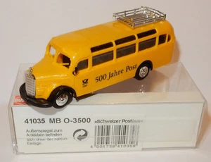 Busch Ho 1/87 MB Mercedes O 3500 Schweizerpost Autobus 500JAHRE Dbp Post Ptt - Foto 1 di 4