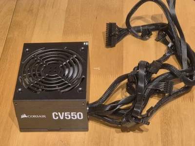 Corsair CV550 550W ATX Power Supply 80+ Bronze/Fully Wired, Thermally Controlled - Image 1 of 4