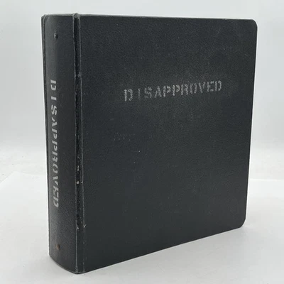 Carpeta de 3 anillos de lona de algodón desaprobada militar vintage Nueva York hoja suelta CO Foto 1 de 4