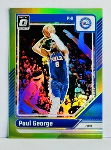 2024-25 Optic Lime Green Prizm /149 Paul George #110 76ers - Picture 1 of 2