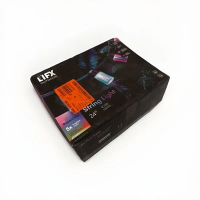 LIFX Outdoor String Light 24ft 12 LED SuperColor Polychrome – New, Open Box - Image 1 of 4