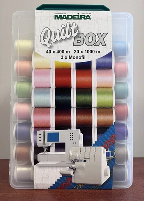 Madeira Quilt thread kit, new, 63 spools, Aerofil thread - Image 1 of 4