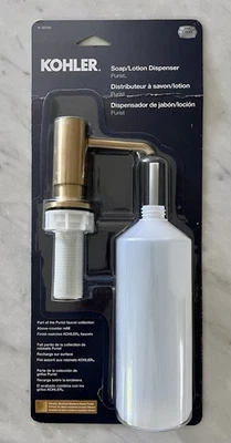 KOHLER Purist Soap Lotion Dispenser in Vibrant Brushed Moderne Brass NEW - Image 1 of 2