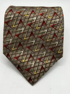 Cravatta uomo Jhane Barnes 100% seta fatta a mano in Italia geometrica W:3.825" L:60" - Foto 1 di 8