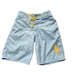Polo Ralph Lauren Swim Trunks Boys Small 8 Board Shorts Drawstring Pony Swimwear - Picture 1 of 24