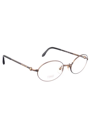 Copos ovais marrom chocolate anos 00 Gianfranco Ferre - Imagem 1 de 3