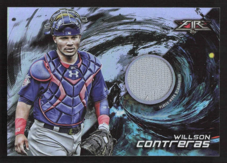 2018 Topps Fire Willson Contreras Fire Relics #FR-WC Card - Image 1 of 2