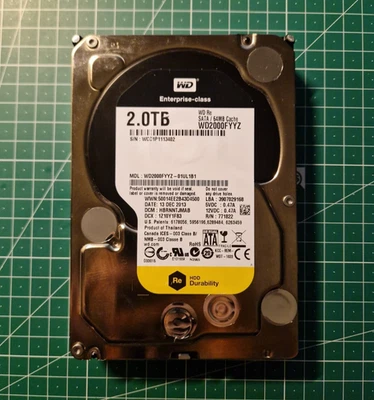 WD Enterprise HDD Festplatte - 2 TB - 7200RPM - WD2000FYYZ - Bild 1 von 2