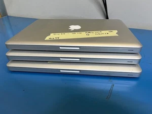JOBLOT x3 Apple MacBook Pro A1278 4GB RAM NO SSD - BATTERY ISSUES SPARES K26 - Picture 1 of 11