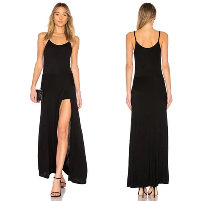 NWT Haute Hippie The Slayer Sleeveless Romper W/ Maxi Skirt Black Women's Small - Image 1 of 4