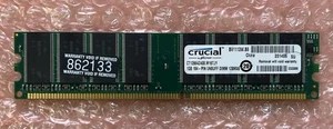 Crucial CT12864Z40B.M16TJY 1GB 184-PIN UNBUFF DIMM 128MB Arbeitsspeicher - Bild 1 von 3