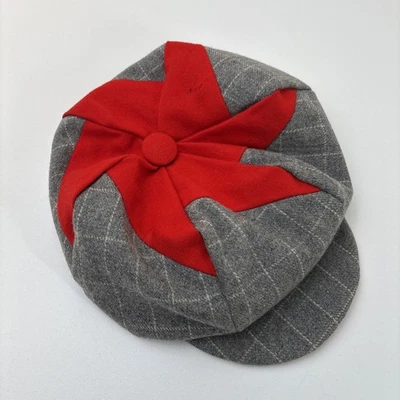 Gorra gorra vintage de lana con molinete de cabina Newsboy Mod Go0Go RARA Foto 1 de 4