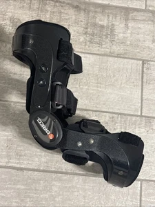 Breg Fusion Knee Brace MR Medium Right Black Hinged Support - Picture 1 of 5