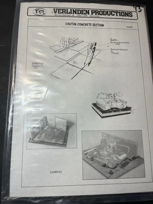 Modellbau Verlinden Erdboden Werkstatt Untergrund Carton 28x21cm  Landschaft - Bild 1 von 4
