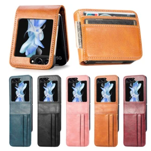 Funda de cuero para móvil Samsung Galaxy Z Flip5/4/3/2/1 5G - Imagen 1 de 50