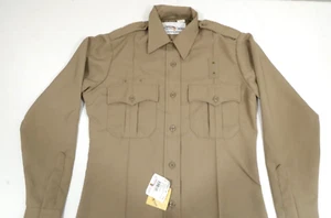 FLYING CROSS JUSTICE POLY/WOOL UNIFORM SHIRT L/S SILVERTAN MENS 18.5 32/33 2XL - Picture 1 of 2