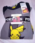 } New Pokeman Pikachu Black Yellow Grey Boys PJS Pyjamas Age 10-11 Years