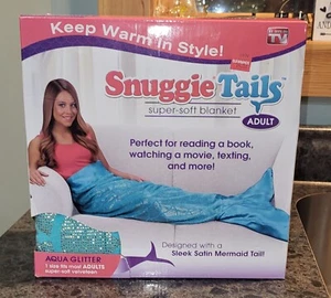 Snuggie Tails Super Soft Blanket Mermaid Tail Adult Sized - Picture 1 of 7