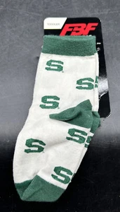 1 Pair Michigan State University Spartans Socks Size Toddler 3-8 - Picture 1 of 2