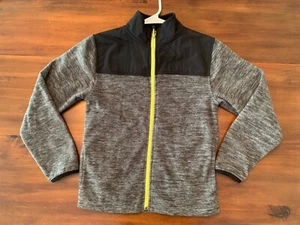 Avalanche Boys Size 8 / Full Zip long sleeve jacket / Grey and Black Neon Green - Picture 1 of 4