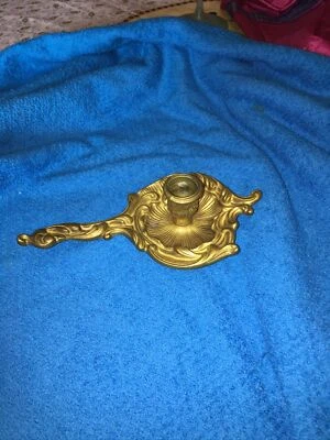 ancien bougeoir bronze À Main - Photo 1/3