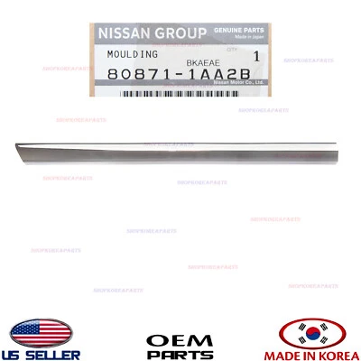 Moldura de puerta delantera genuina inferior izquierda lado del conductor OEM MURANO 2009-2014 Foto 1 de 4