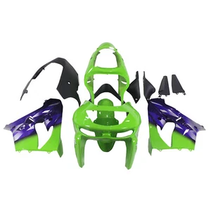 Green Purple Fairing Kit For Kawasaki ZX9R 1998 1999 ABS Plastic Bodywork Cowl - Picture 1 of 11