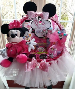 Minnie Mouse Theme Tutu Gift Basket | Gift Baskets| Birthday /Easter Gift Basket - Picture 1 of 4