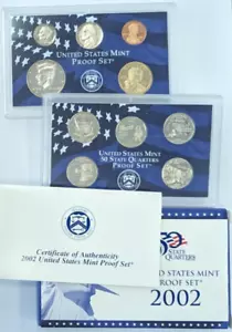 2002-S US Mint 10-Coin Proof Set Complete Slides/Box+COA -OGP- - Picture 1 of 2