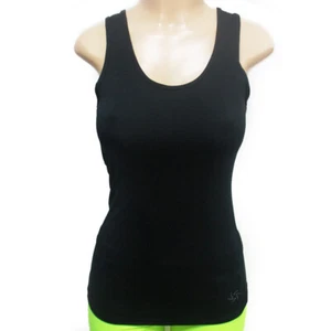 Womens Racerback Stretch Tank Top Yoga Run Traininng Cami Hot Tee Sports Black M - Picture 1 of 6