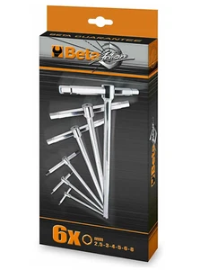 Beta 951/S6 6pce Metric Sliding T-Handle Hex Key Set 2.5-8mm - Picture 1 of 1