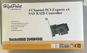 HighPoint RocketRAID 2640X4 SGL PCI-Express x4 SATA / SAS Controller Card - Picture 1 of 6