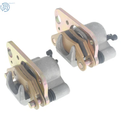 For Polaris Trail Blazer 250 400 Trail Boss 325 330 Front Brake Calipers + Pads - Image 1 of 4