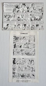 TARZAN Zeitung Comicstreifen Proof ganze Woche Januar 1966 2 Blatt John Celardo - Bild 1 von 9
