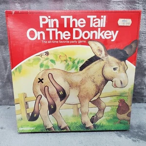Vintage 1986 Pin The Tail On The Donkey party game Pressman sealed - Picture 1 of 5