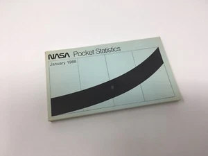 ESTADÍSTICAS DE BOLSILLO SEDE DE LA NASA EMITIDAS ENERO 1988 - Imagen 1 de 2