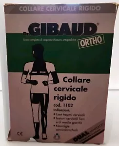 GIBAUD Ortho Collare Cervicale Rigido (taglia 0 Girocollo Da 32 a 35 Cm) NUOVO - Foto 1 di 4