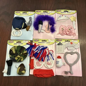 Set Fun Bunch Buddies (6) sechs verschiedene Outfits für 12 Zoll Plüsch Stofftier Teddybär - Bild 1 von 8