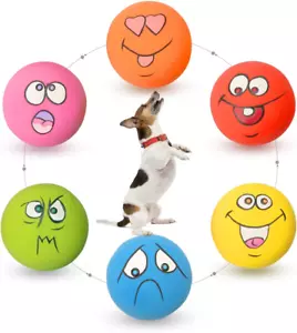 6Pcs Latex Dog Squeaky Toys Rubber Soft Dog Toys Chewing Squeaky Toy Fetch - Picture 1 of 12