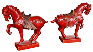 Zaccagnini Bitossi Italien Kunst Keramik asiatische Tang Pferdeskulptur Vintage Londi Mcm