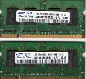 2GB 2x 1GB Kit Sony Vaio PCG-6R2L PCG-6R3L PCG-7113L PCG-7D1L Notebook Memory - Picture 1 of 1