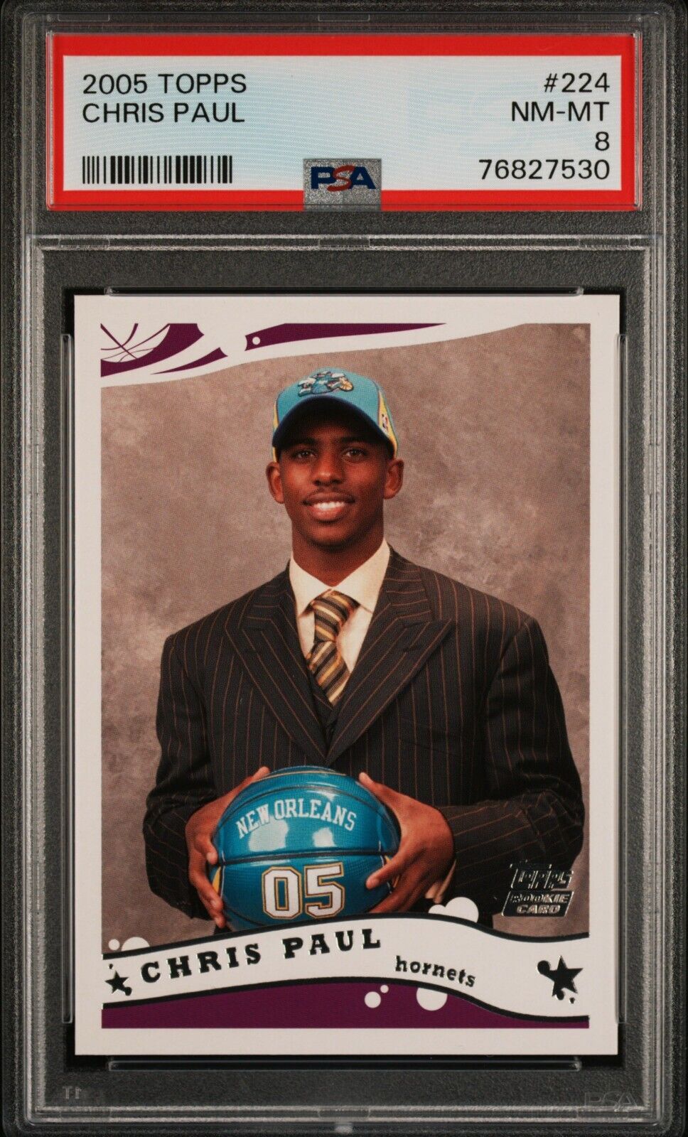2005 Topps Chris Paul Rookie Card #224 - PSA 8 - Hornets (Hall of Fame!)