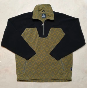 PrAna Arnu grün schwarz Pullover 1/4 Zip Fleece Sweater Jacke Herren Größe Large - Bild 1 von 11
