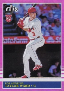 2019 DONRUSS PINK HOLO RC TAYLOR WARD LOS ANGELES ANGELS PARALLELS - B4744-2 - Picture 1 of 2